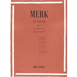 Merk J. - 20 Studi OP. 11 per Violoncello