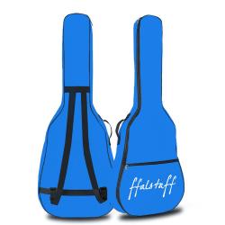 Borsa per Chitarra Acustica con 2 tracolle uso zaino e tasca porta accessori (Azzurro)