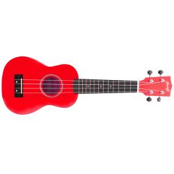 ffalstaff Ukulele Soprano 21" Superior Satinato con borsa (Rosso)