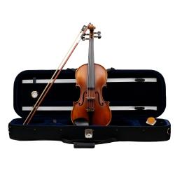 ffalstaff Violino 4/4 "Maestro" Finitura Satinata,fondo Fiammato, parti in Ebano, Arco Superior e Colofonia Rosin (Custodia Rettangolare ed Accessori)