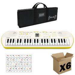 CASIO SA80, Borsa ffalstaff con Imbottitura 5 mm e Adesivi con Notazione Italiana - (master carton da 6 pezzi)