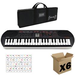 CASIO SA81, Borsa ffalstaff con Imbottitura 5 mm e Adesivi con Notazione Italiana - (master carton da 6 pezzi)