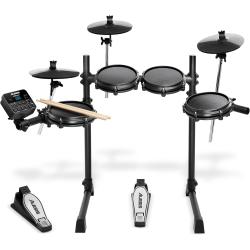 ALESIS Batteria Elettronica Turbo Mesh Kit con 8 Pad con Pelli Mesh 