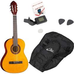 EKO CS5 Pack Chitarra Classica 3/4, Borsa, Accordatore e Plettri (Natural)