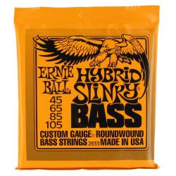 ERNIE BALL 2833 Hybrid Slinky Corde per Basso 4 Corde .045/.105